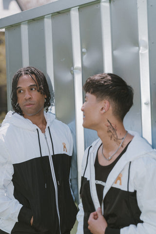 HS Windbreaker - White and Black