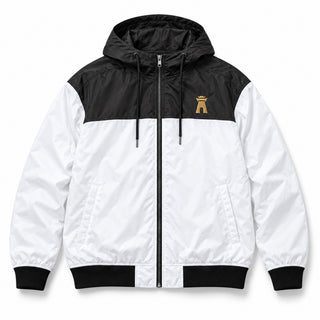 HS Windbreaker - White and Black